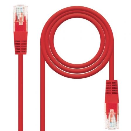 Nanocable Cable de Red Latiguillo CAT.6 UTP AWG24 Rojo 30 cm
